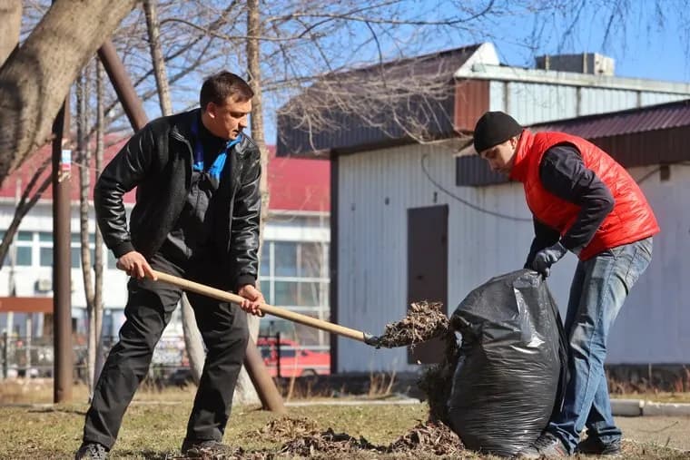 Субботник с городской думой. Курган