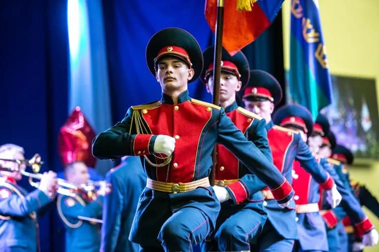 Праздничный концерт в Президентском Кадетском Училище посвященный 23 февраля. Тюмень
