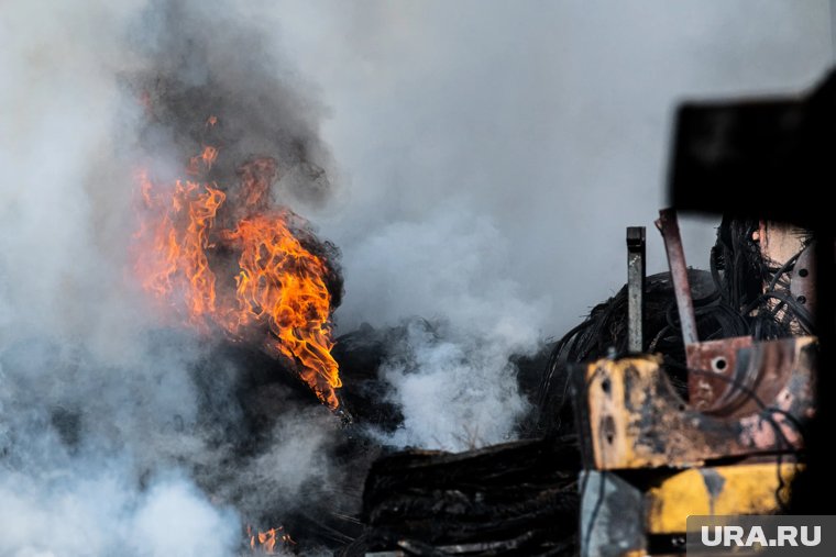 В Курганской области при пожаре погиб мужчина. Фото