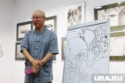 Художник из Китая Шоумин проведет мастер-класс по живописи в Кургане. Видео