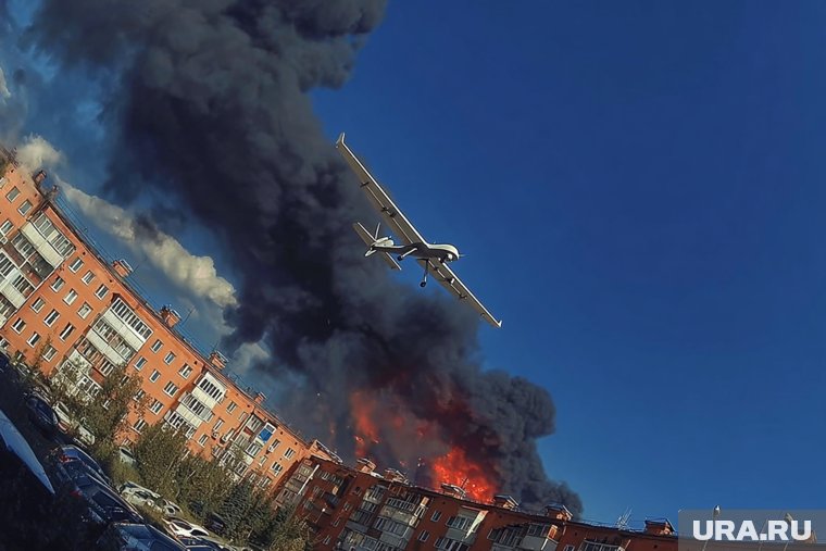 Обломки БПЛА попали на территорию предприятия в Рязанской области