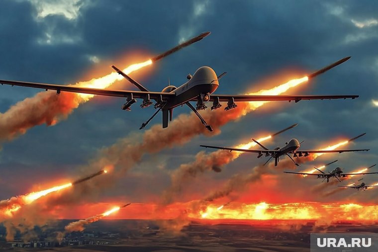 Массовую атаку украинских дронов пресекли над несколькими регионами страны