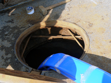 восстановление канализационных колодцев методом trolining